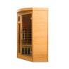 Finse hoeksauna voor thuis, hout, 2/3 personen, infrarood Apollon 2C Verkoop