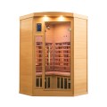 Finse hoeksauna voor thuis, hout, 2/3 personen, infrarood Apollon 2C Aanbieding