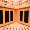 Finse hoeksauna voor thuis, hout, 2/3 personen, infrarood Apollon 2C Model