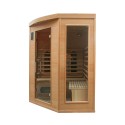 Finse hoekinfraroodsauna voor thuisgebruik in hout 3/4 zitplaatsen Apollon 3C Korting