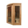 Finse hoekinfraroodsauna voor thuisgebruik in hout 3/4 zitplaatsen Apollon 3C Korting