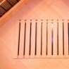 Finse hoekinfraroodsauna voor thuisgebruik in hout 3/4 zitplaatsen Apollon 3C Voorraad