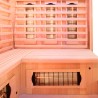 Finse hoekinfraroodsauna voor thuisgebruik in hout 3/4 zitplaatsen Apollon 3C Model