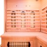 Finse hoekinfraroodsauna voor thuisgebruik in hout 3/4 zitplaatsen Apollon 3C Karakteristieken