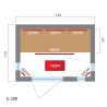 Infrarood Finse thuissauna 2-persoons Dual Healthy Spectra 3 Model