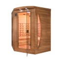 Infraroodhoeksauna Fins, 3-persoons voor thuis, Dual Healthy Spectra 4 Aanbod