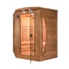 Infraroodhoeksauna Fins, 3-persoons voor thuis, Dual Healthy Spectra 4 Aanbod
