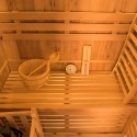 Finse 2-persoons houten sauna home elektrische kachel 4,5 kW Zen 2 Catalogus