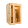 Finse thuis-sauna 2-persoons hout elektrische kachel 4,5 kW Zen 2 Aanbieding