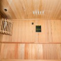 Finse thuis-sauna 2-persoons hout elektrische kachel 4,5 kW Zen 2 Kortingen