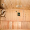 Finse thuis-sauna 2-persoons hout elektrische kachel 4,5 kW Zen 2 Kortingen