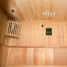 3-zits houten Finse sauna thuis elektrische kachel 3,5 kW Zen 3 Kortingen