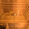 3-zits houten Finse sauna thuis elektrische kachel 3,5 kW Zen 3 Catalogus