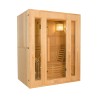 Driepersoons Finse thuis-sauna van hout met elektrische kachel 4,5 kW Zen 3 Aanbieding