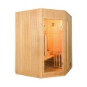 3-zits houten hoek Finse sauna van thuis Zen 3C elektrische kachel Aanbod