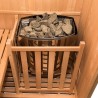Finse hoeksauna van hout voor 3 personen met elektrische kachel Zen 3C Catalogus