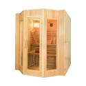 Finse huishoudelijke sauna 4 zitplaatsen in hout elektrische kachel 6 kW Zen 4 Verkoop