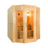 Finse huishoudelijke sauna 4 zitplaatsen in hout elektrische kachel 6 kW Zen 4 Aanbod