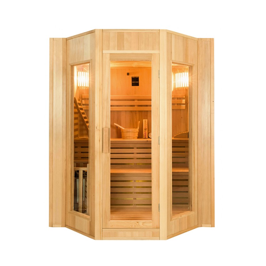 Finse thuissauna 4 personen hout elektrisch kachel 6 kW Zen 4 Aanbieding