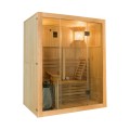 Finse thuissauna in hout, 3 zitplaatsen, kachel 3,5 kW Sense 3 Aanbieding