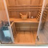 Finse thuissauna in hout, 3 zitplaatsen, kachel 3,5 kW Sense 3 Korting