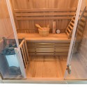 Traditionele Finse sauna voor 3 personen thuis met 4,5 kW kachel Sense 3 Korting