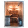 Finse sauna voor thuisgebruik, 4 personen, hout, 6 kW kachel Sense 4 Korting
