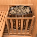 Finse sauna voor thuisgebruik, 4 personen, hout, 6 kW kachel Sense 4 Model