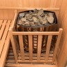 Finse sauna voor thuisgebruik, 4 personen, hout, 6 kW kachel Sense 4 Model