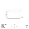 Onzichtbare inbouwkluis met sleutel diepte 15cm Block X1 Voorraad