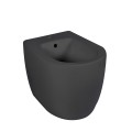 Zwart vrijstaand modern bidet tegen de muur sanitair Strong Aanbieding