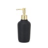 Zwarte badkameraccessoireset zeepdispenser tandenborstelhouder toiletborstel Ebony Aanbod