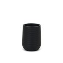 Zwarte badkameraccessoireset zeepdispenser tandenborstelhouder toiletborstel Ebony Korting