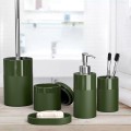 Badkamerset met zeepdispenser, tandenborstelhouder en toiletborstelhouder Olivia Aanbieding