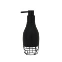 Wit-zwart badkameraccessoire set: tandenborstelhouder, zeepdispenser, zeepbakje, borstel Grid Kortingen