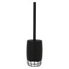 Wit-zwart badkameraccessoire set: tandenborstelhouder, zeepdispenser, zeepbakje, borstel Grid Afmetingen