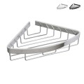Zwarte hoekdoucheplank met chromen aluminiummand Attractive Aanbieding