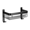 Douchemand met muurbevestiging van zwart gepoedercoat aluminium 1 plank Attractive Korting