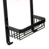Zwart chroom aluminium douchemuurplank met 2 schappen Attractive Catalogus