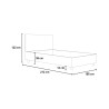 Eenpersoonsbed met opbergruimte 90x200 kinderkamer design Sunny S1 