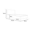 Frans tweepersoonsbed 140x200 met opbergruimte, modern design Sunny F 