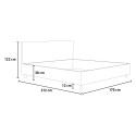 Modern Tweepersoonsbed 160x200 met Opbergruimte en Gestoffeerd Priya M1 