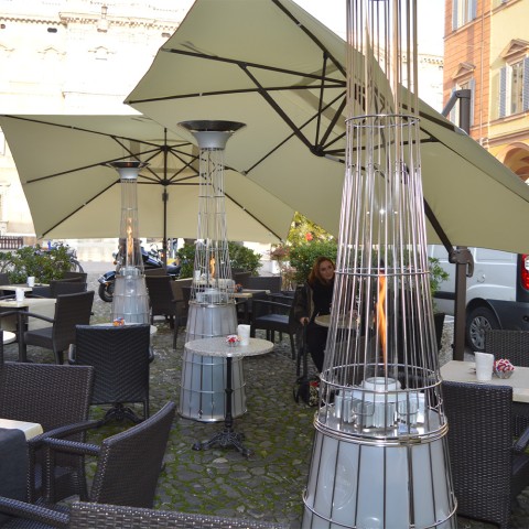 Gasverwarmende terrasverwarmer met LED-verlichting DolceVita E.P. Aanbieding