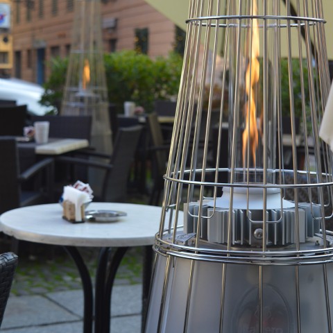 DolceVita E.P. Buitenverwarming gasgestookte terrasverwarmer met LED-verlichting Aanbieding