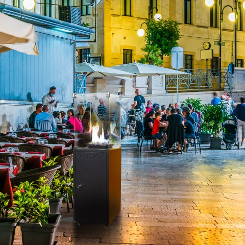 Gasgestookte tuinhaard voor terras, bar, restaurant Etna Aanbieding