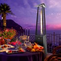 Buitenverwarming piramide gas terrasverwarmer voor bar en restaurant Falò Evo Model