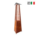Falò Evo Pyramidale Verwarmingskachel Aardgas Buiten Café Restaurant 