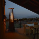 Falò Evo Pyramidale Verwarmingskachel Aardgas Buiten Café Restaurant 