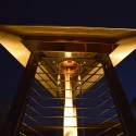 Falò Evo Pyramidale Verwarmingskachel Aardgas Buiten Café Restaurant 