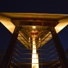 Falò Evo Pyramidale Verwarmingskachel Aardgas Buiten Café Restaurant 